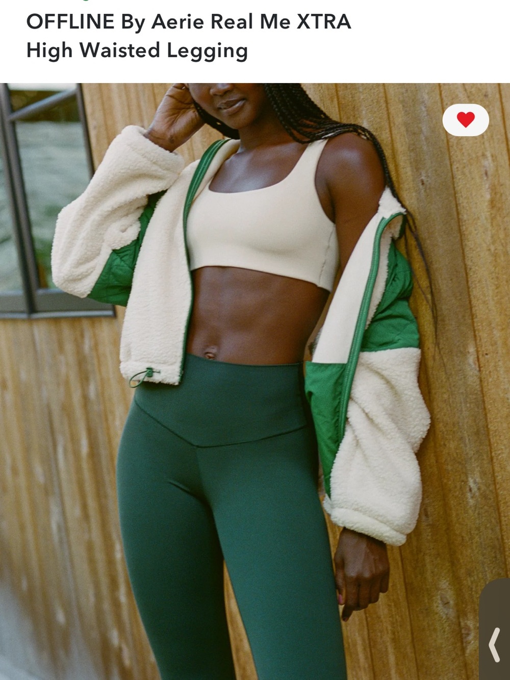 aerie High-Waist Deep Green Leggings